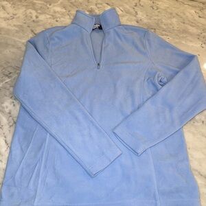 Lands' End Women's Light Blue Pullover Fleece